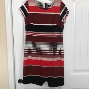 Women’s dress. Red black stripe iLE size 14 new